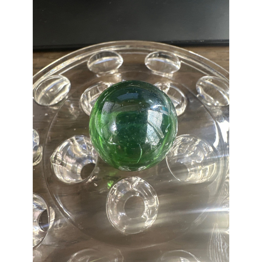 Machine Made Slag Marble 1" Diameter Likely Akro Agate c. 1940